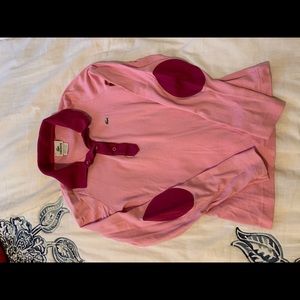 Lacoste long sleeve comfy top. Pink